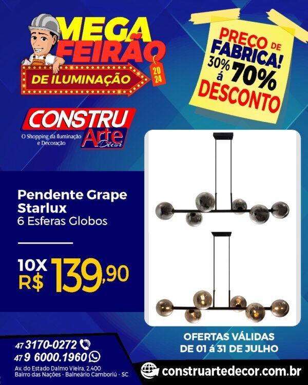 Pendente Grape  Starlux